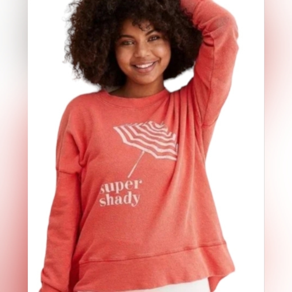 Aerie Pinkish Orange Knit Top